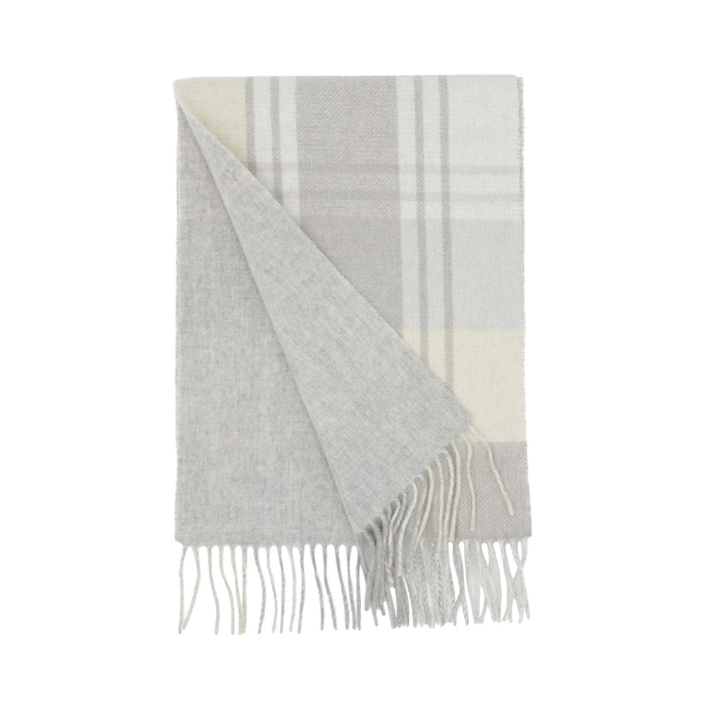 【2025新色】カシミヤマフラー リバーシブル[無地/チェック柄][男女兼用]　30cmx186cm