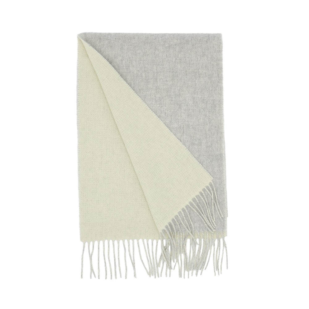 【2025新色】カシミヤマフラー リバーシブル[無地/チェック柄][男女兼用]　30cmx186cm