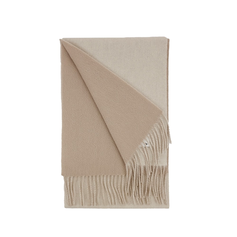 【2025新色】カシミヤマフラー リバーシブル[無地/チェック柄][男女兼用]　30cmx186cm