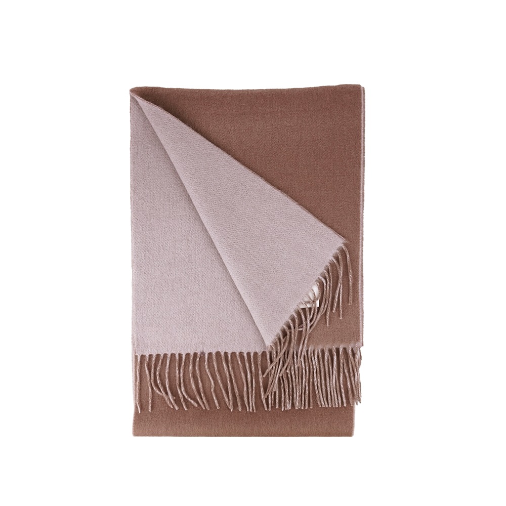 【2025新色】カシミヤマフラー リバーシブル[無地/チェック柄][男女兼用]　30cmx186cm