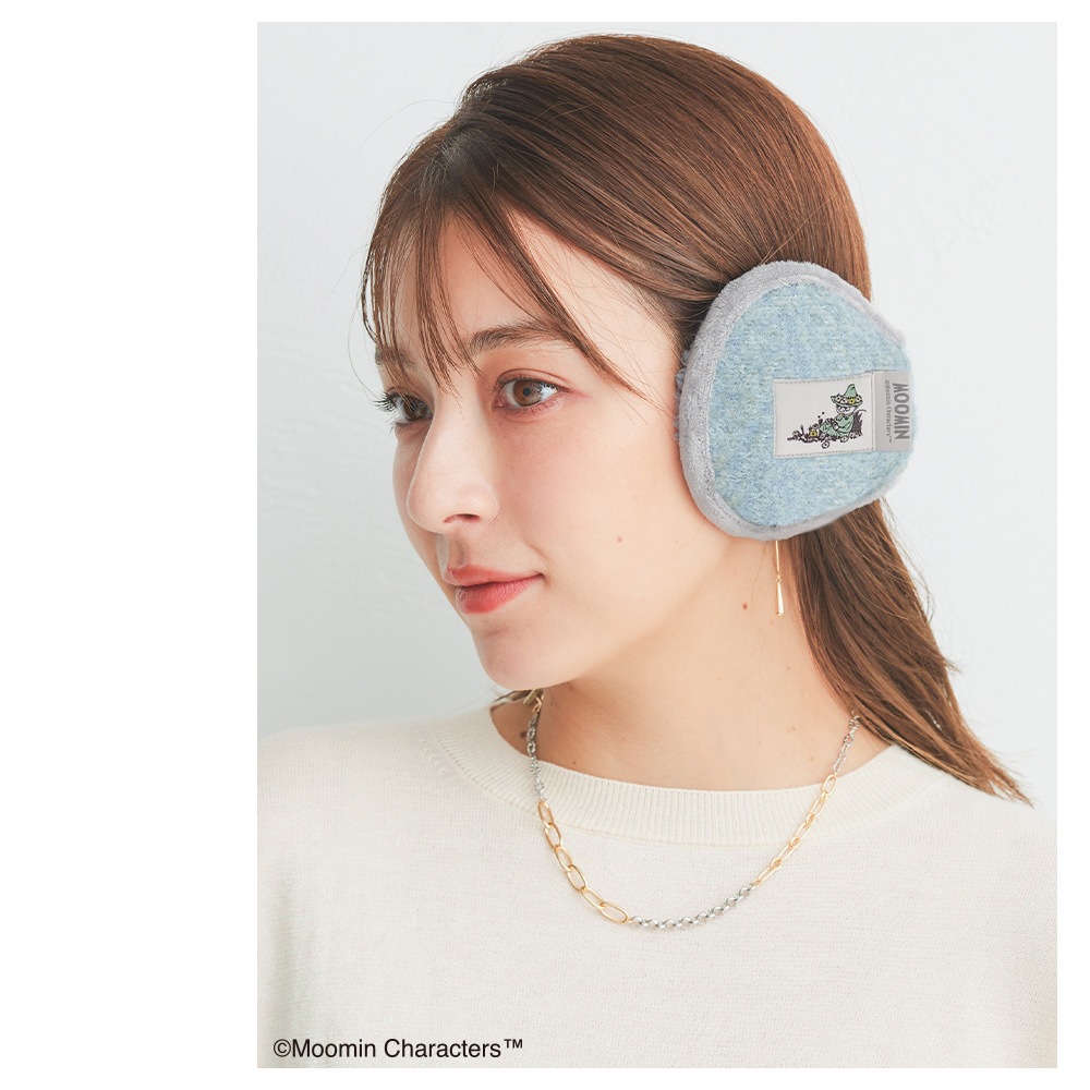 【2025新作】【ムーミンコラボ】ムーミンワッペン付 イヤーマフ  耳当て イヤーウォーマー イヤーマフラー Moomin ※ギフトボックス対応不可※