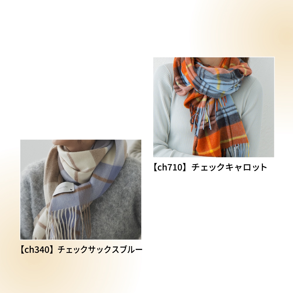 予約分10月上旬入荷予定】【2025新色】カシミヤストール