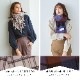 カシミヤストール[チェック柄][男女兼用] 60cm×200cm