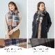 カシミヤストール[チェック柄][男女兼用] 60cm×200cm