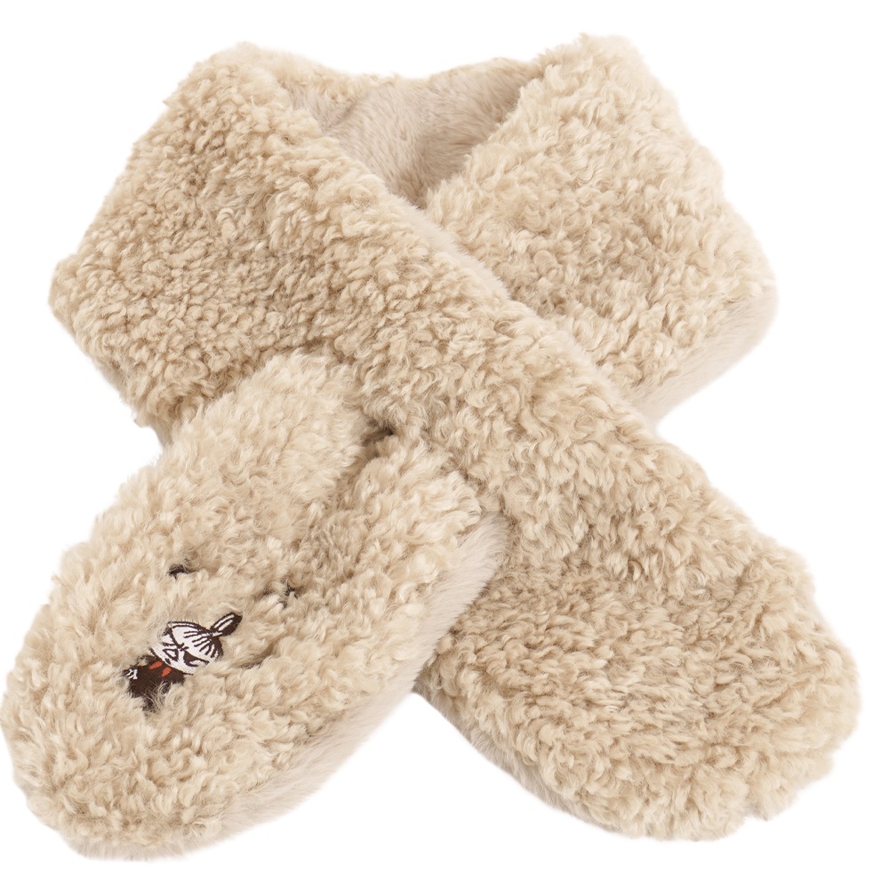 【2025新作】【ムーミンコラボ】エコファーリトルミイ ボア リバーシブル テイペット 12cm×74cm Moomin