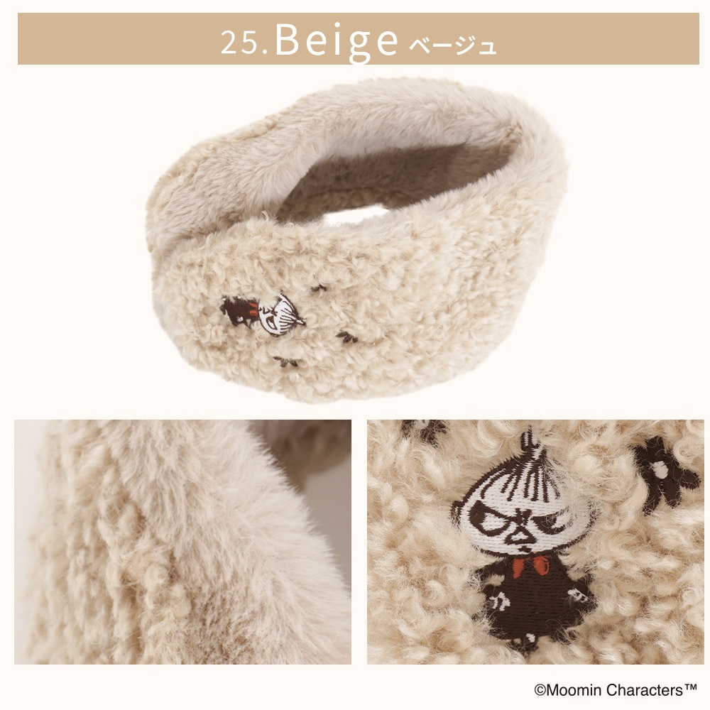 【2025新作】【ムーミンコラボ】エコファーリトルミイ ボア イヤーマフ  耳当て イヤーウォーマー イヤーマフラー Moomin ※ギフトボックス対応不可※