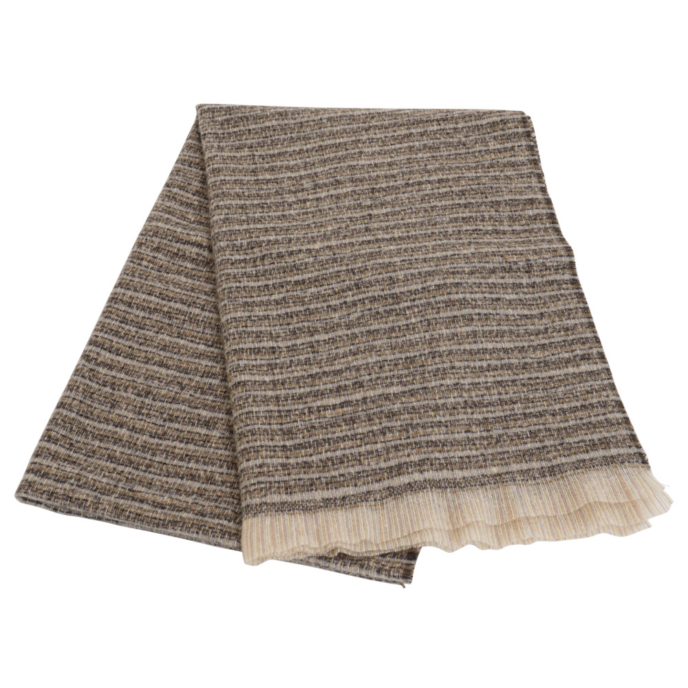 【SALE】ラメ入りツィード調ストール　65cm×201cm