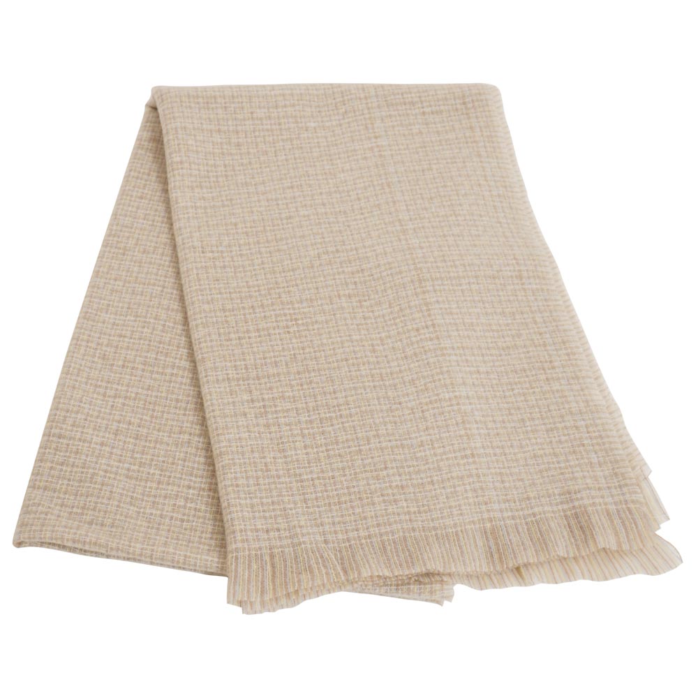 【SALE】ラメ入りツィード調ストール　65cm×201cm