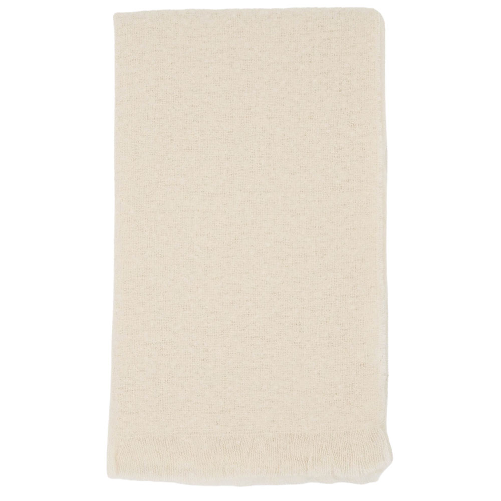 【SALE】ブークレシャギー無地ストール　54cm×188cm