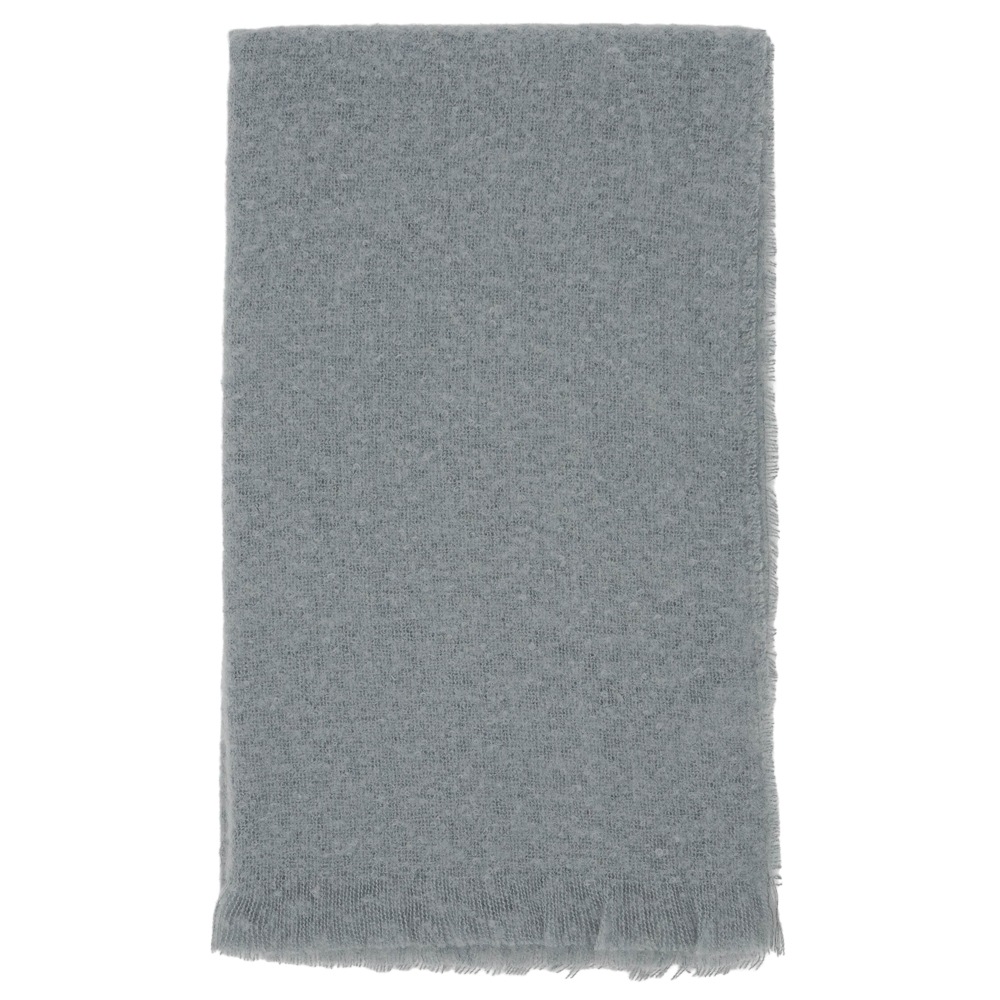 【SALE】ブークレシャギー無地ストール　54cm×188cm