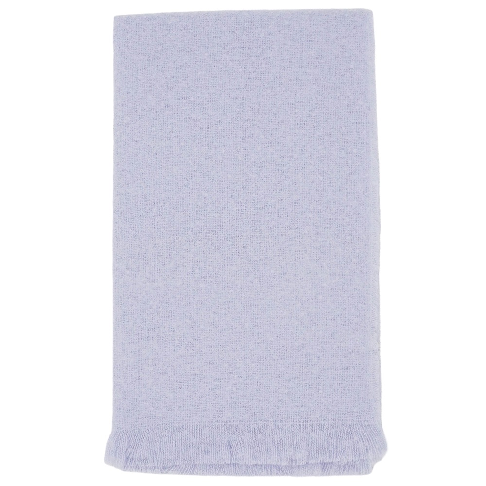 【SALE】ブークレシャギー無地ストール　54cm×188cm