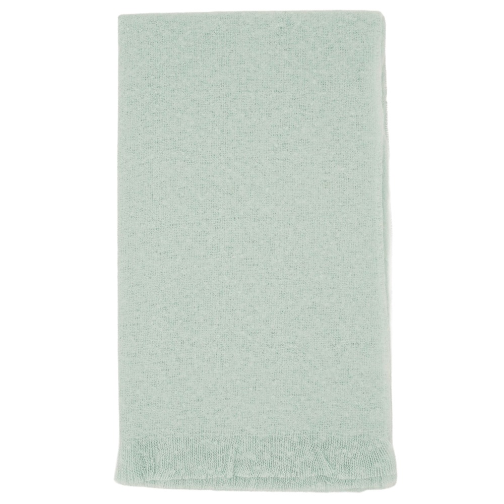 【SALE】ブークレシャギー無地ストール　54cm×188cm