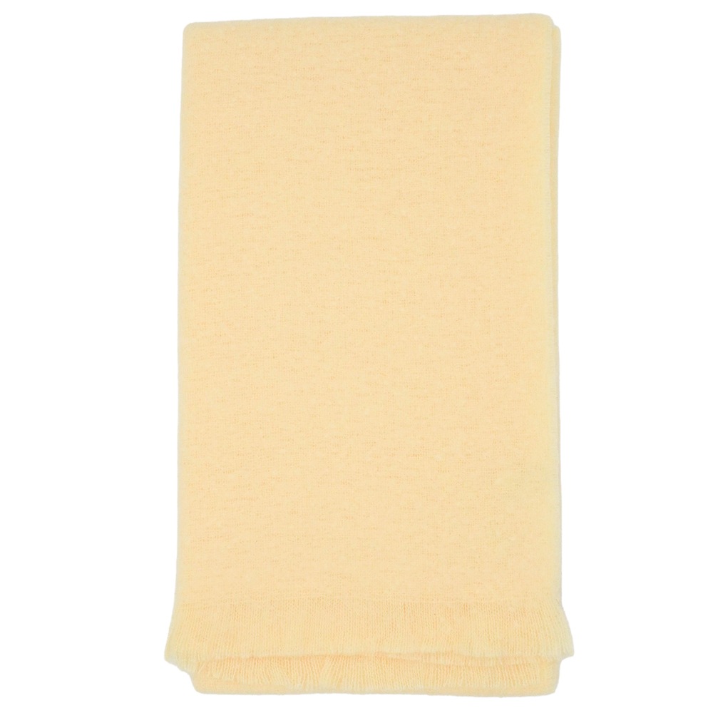 【SALE】ブークレシャギー無地ストール　54cm×188cm