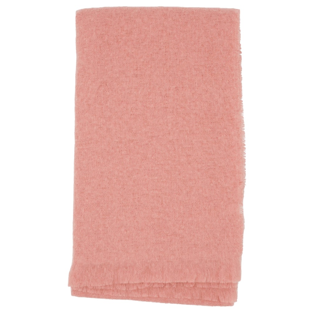 【SALE】ブークレシャギー無地ストール　54cm×188cm