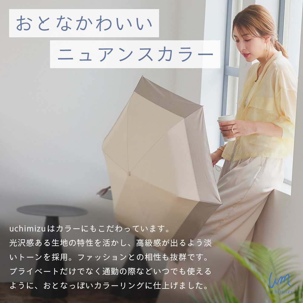 再入荷】【新色追加】【軽量折りたたみ傘】 100％完全遮光 日傘/雨傘