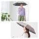 【軽量折りたたみ傘】 100％完全遮光 日傘/雨傘/晴雨兼用傘 折りたたみ傘 uchimizu(ウチミズ) フリル 親骨50cm