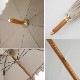 100％完全遮光 UVカット 遮熱 日傘 パラソル 木棒/木製ハンドル ショート傘 Paraffi(パラフィ) フリル 親骨50cm