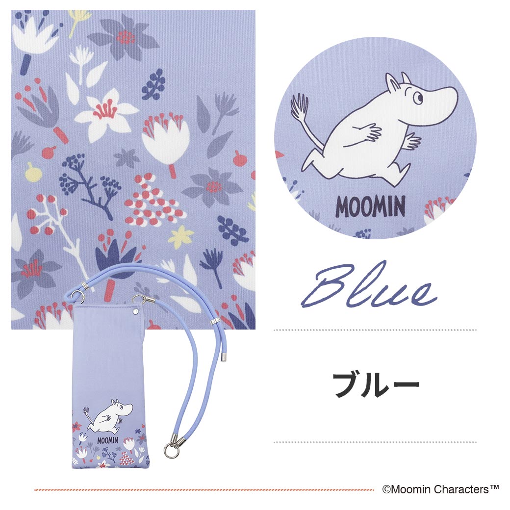 【2026新作】【ムーミンコラボ】 吸水機能付きマルチサコッシュ　花とムーミン Moomin【ムーミン対象商品B】