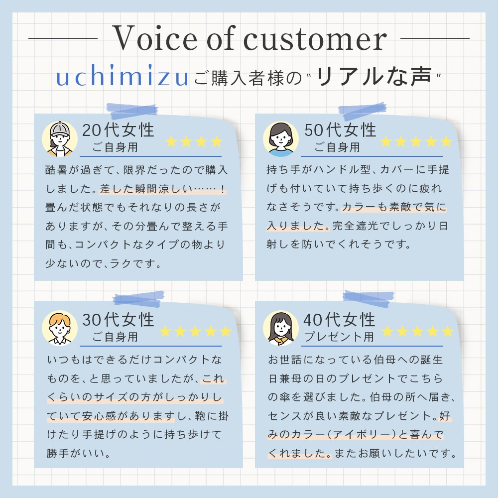 【軽量スリム三段折りたたみ傘】 100％完全遮光 日傘/雨傘/晴雨兼用傘 折りたたみ傘 uchimizu(ウチミズ) 切替 親骨51cm