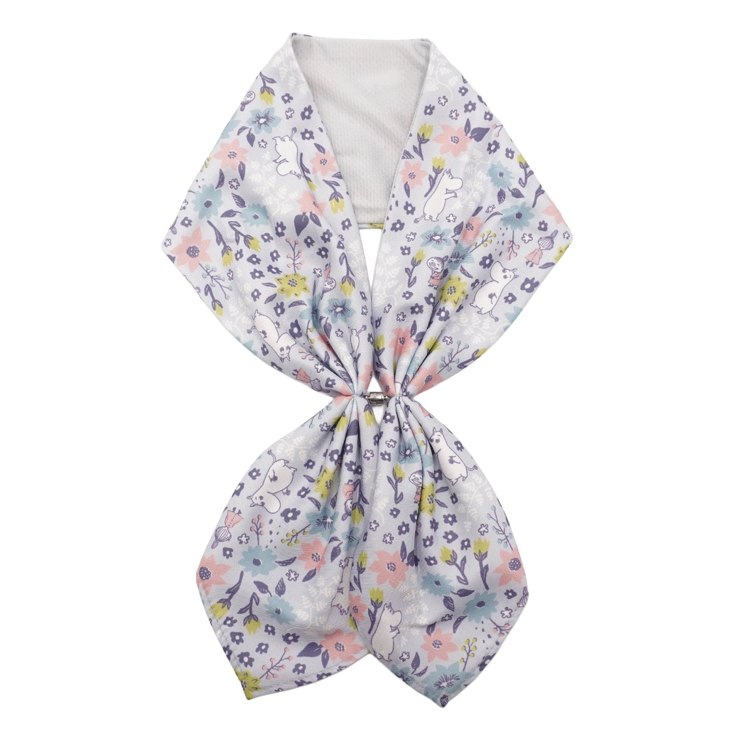 【2026新作】【ムーミンコラボ】 ひんやりワンタッチスカーフ　小さな幸せ 10cm×75cm(加工後) Moomin【ムーミン対象商品B】