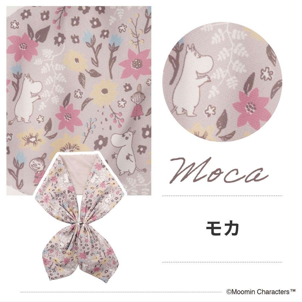 【2026新作】【ムーミンコラボ】 ひんやりワンタッチスカーフ　小さな幸せ 10cm×75cm(加工後) Moomin【ムーミン対象商品B】
