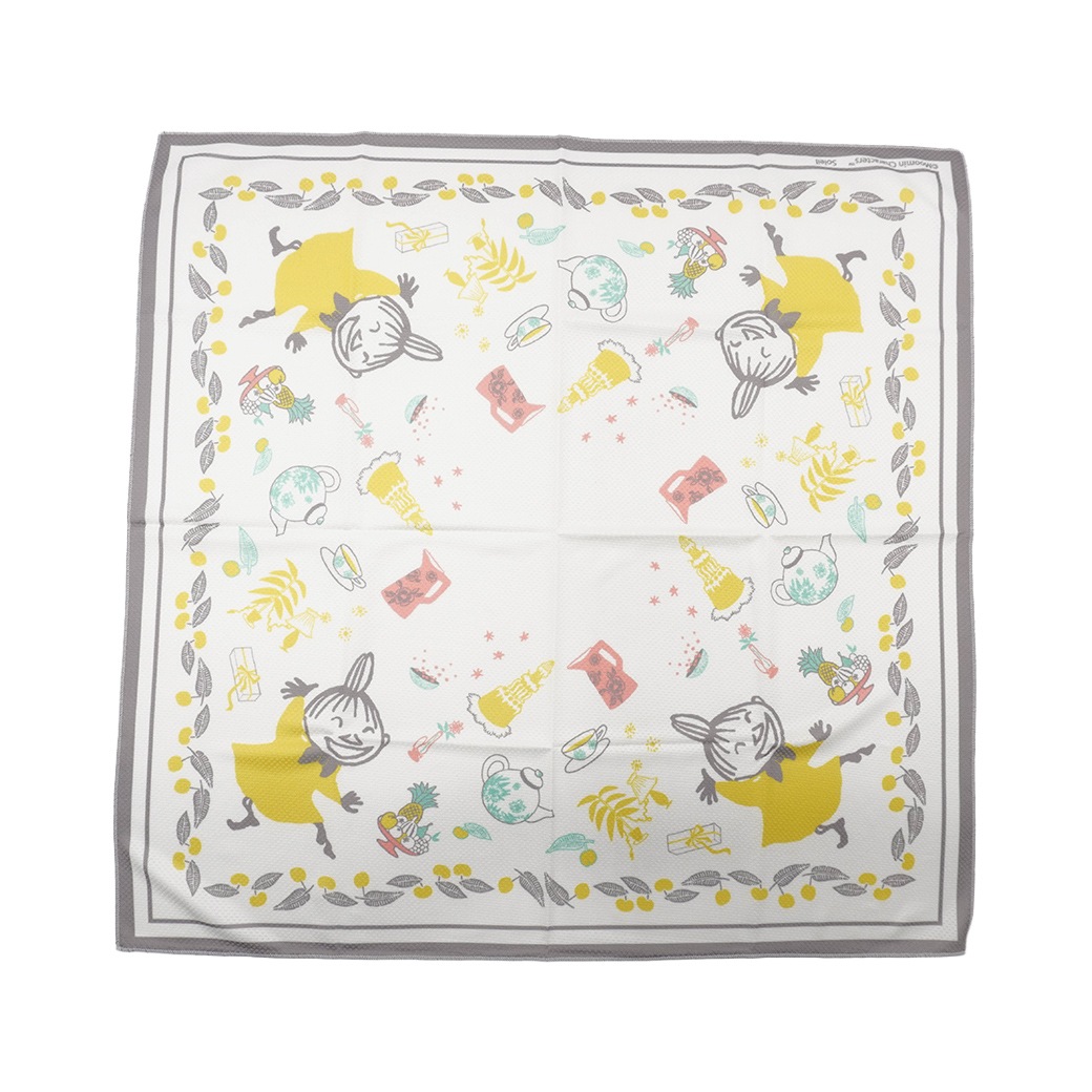 【2026新作】【ムーミンコラボ】 ひんやりスカーフ　リトルミイパーティ 53cm×53cm Moomin【ムーミン対象商品B】