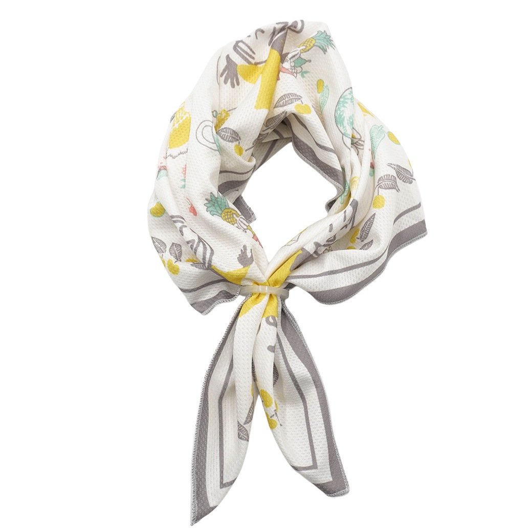 【2026新作】【ムーミンコラボ】 ひんやりスカーフ　リトルミイパーティ 53cm×53cm Moomin【ムーミン対象商品B】