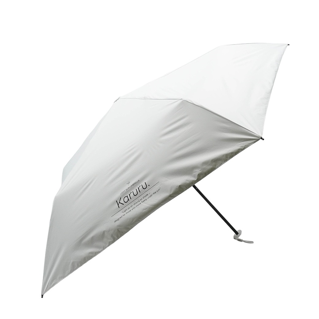 【2026新作】超軽量 100％完全遮光 UVカット 日傘/雨傘/晴雨兼用傘 ブラックコーティング 折りたたみ傘 Karuru.(カルル)　無地/切替 親骨50cm