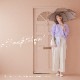 100％完全遮光 UVカット 遮熱 日傘 パラソル 木棒/木製ハンドル ショート傘 Paraffi(パラフィ) チェック柄 親骨50cm