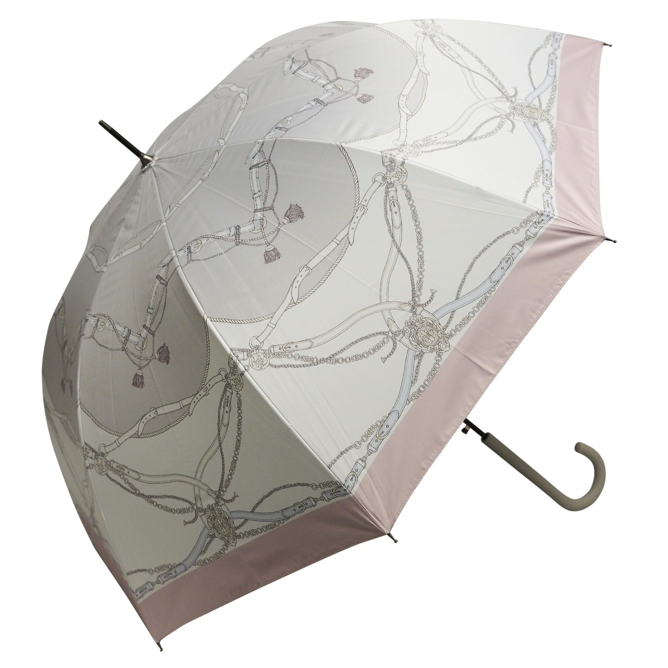 【2025新作】100％完全遮光 日傘/雨傘/晴雨兼用傘 ブラックコーティング ジャンプ傘 スカーフ柄 親骨58cm