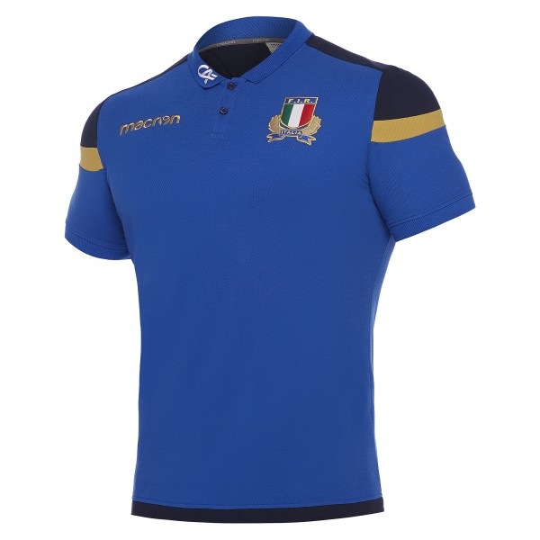 macron マクロン ラグビーイタリア代表 ウェア ウォームアップジャケット 22-23 FIRイタリアラグビー トラベルTシャツ | スポーツ