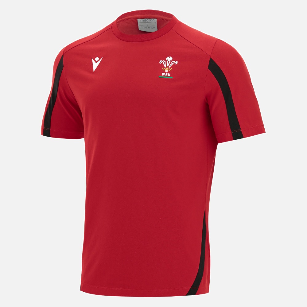 マクロン ラグビー ウェールズ 21-22 WRUウェールズラグビー トラベルTシャツ | スポーツ