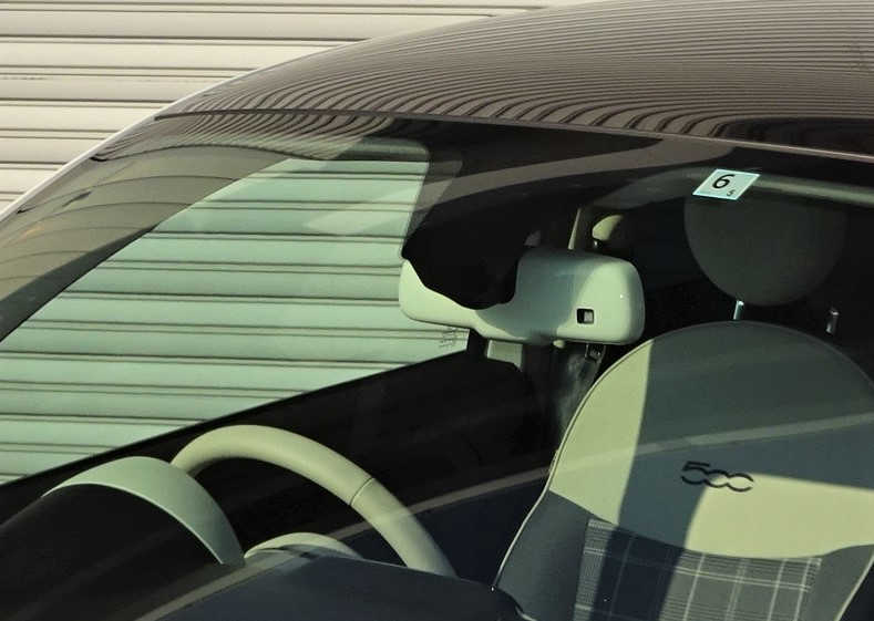 フィアット500 ZOOMルームミラー Fiat500 ルームミラー クローム ZOOM Engineering 安かろ