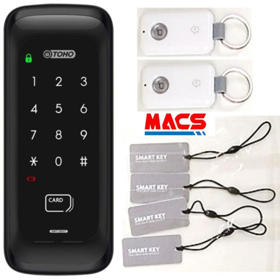 GRT-301T リモコン2個 ACS-BH2　セット販売　シンプル　コスパ最高　電子錠　 (暗証番号,ICキー,リモコン) リモコンは2個入ってます！　当日発送 TOHO　おしゃれ　東邦金属工業　解錠方法　満載で　この価格！