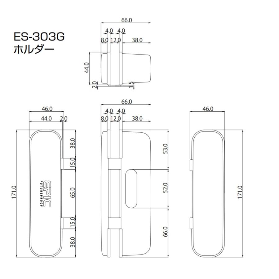ES-303G 強化ガラス(12mm)専用　解錠方法:暗証番号/Mifare ICカード(taspo使用可) EPIC エピック