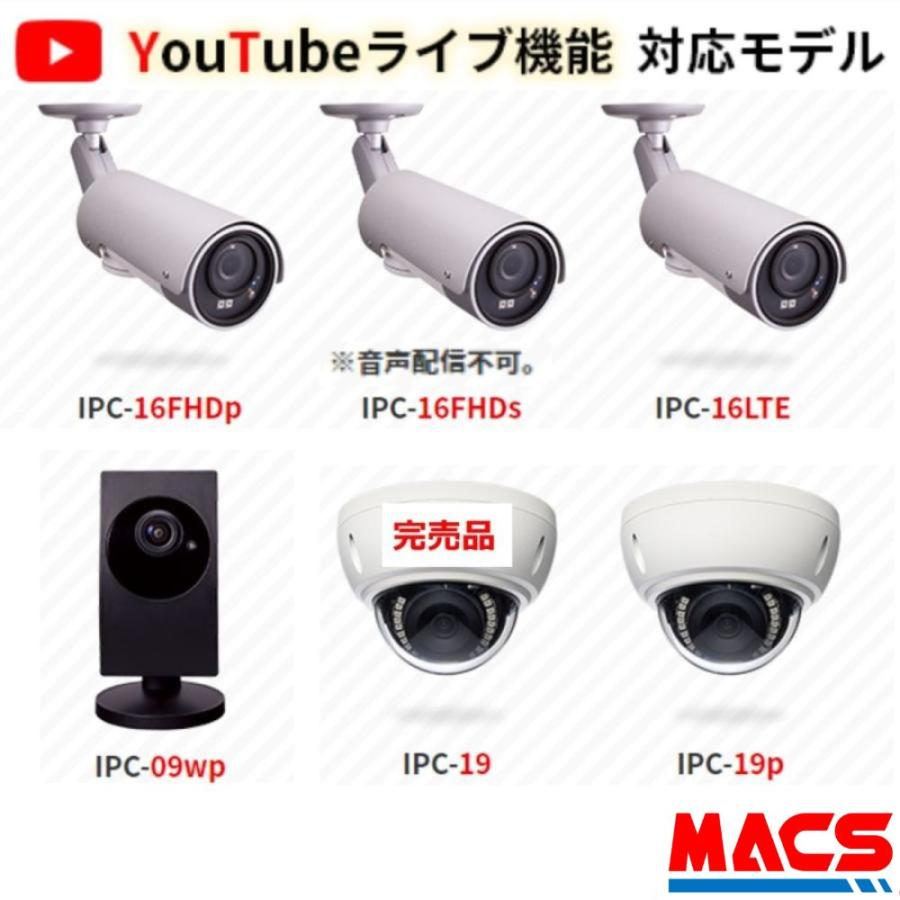 IPC-16FHD YouTubeライブ配信対応 屋外用フルHD IPネットワークカメラ　ソリッドカメラ　Solidcamera