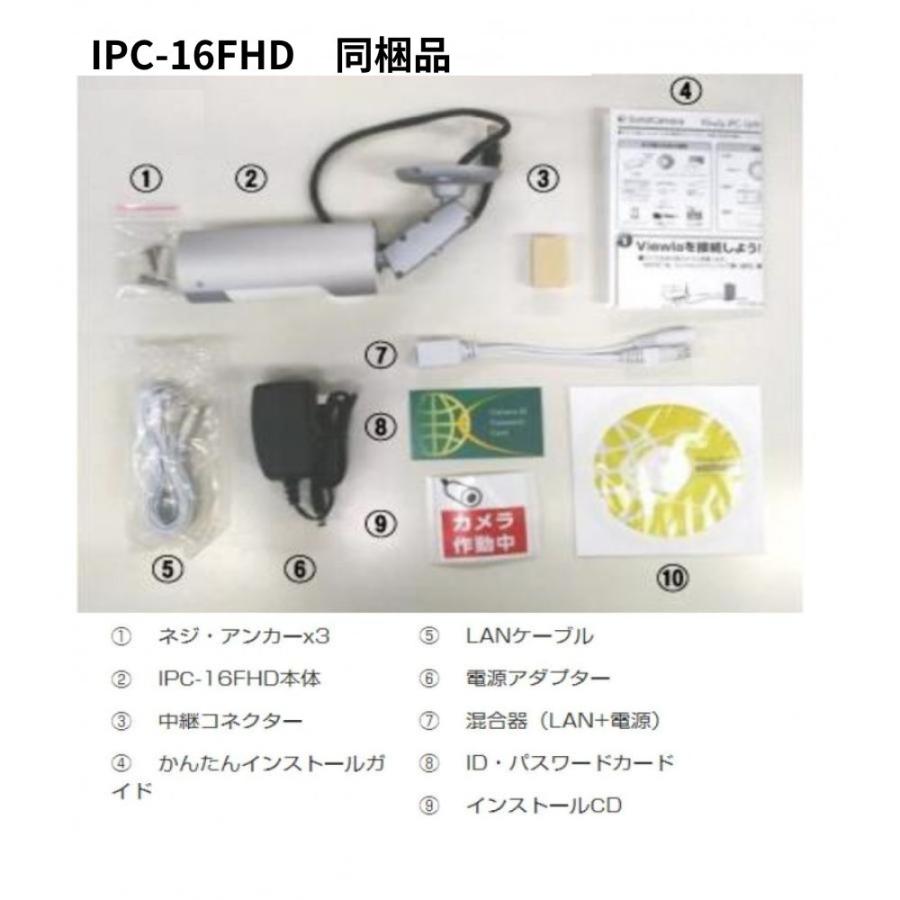 IPC-16FHD YouTubeライブ配信対応 屋外用フルHD IPネットワークカメラ　ソリッドカメラ　Solidcamera