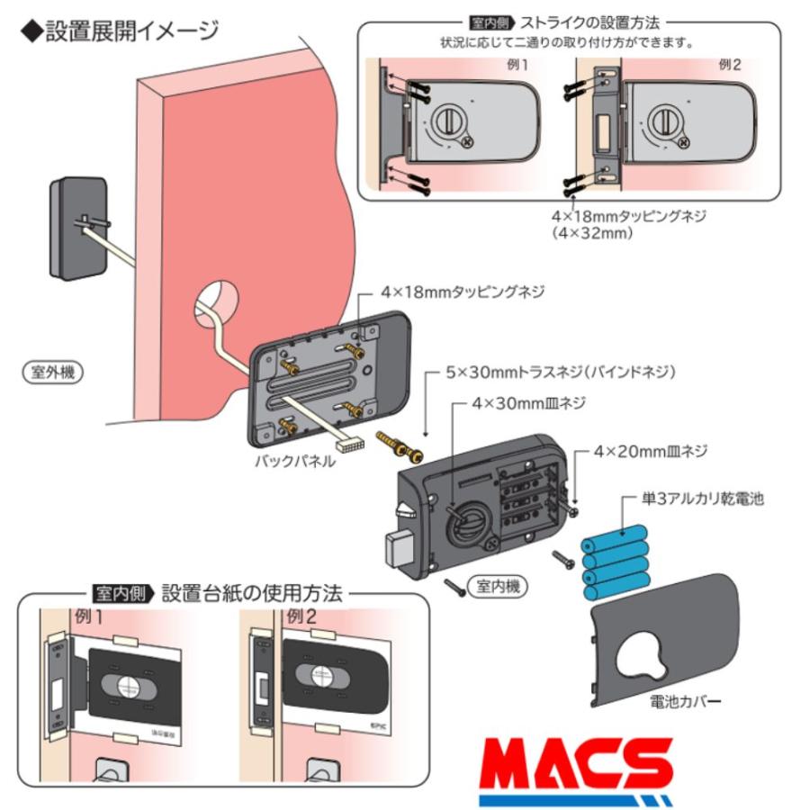 ZEUS 13D-NB ACS-BH2 セット販売【当店在庫品】EPIC 開き戸用 アプリ非対応 エピック ★ICキー3種サービス！ ZEUS-LOCKとのコラボ