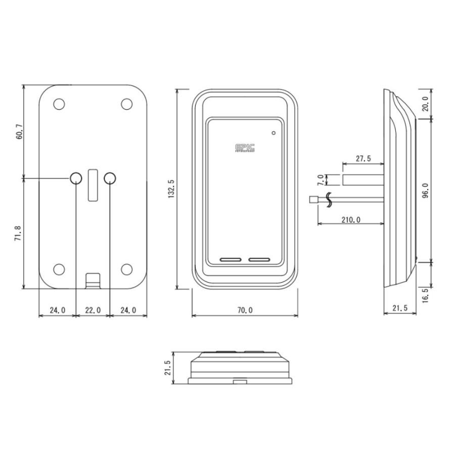 ZEUS 13D-NB ACS-BH2 セット販売【当店在庫品】EPIC 開き戸用 アプリ非対応 エピック ★ICキー3種サービス！ ZEUS-LOCKとのコラボ