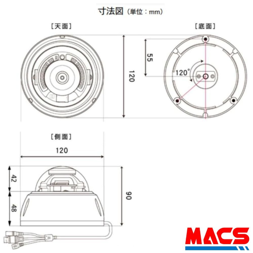 IPC-19p (IPC-19 後継機)　フルHDドーム型 IPネットワークカメラ ソリッドカメラ SolidCamera