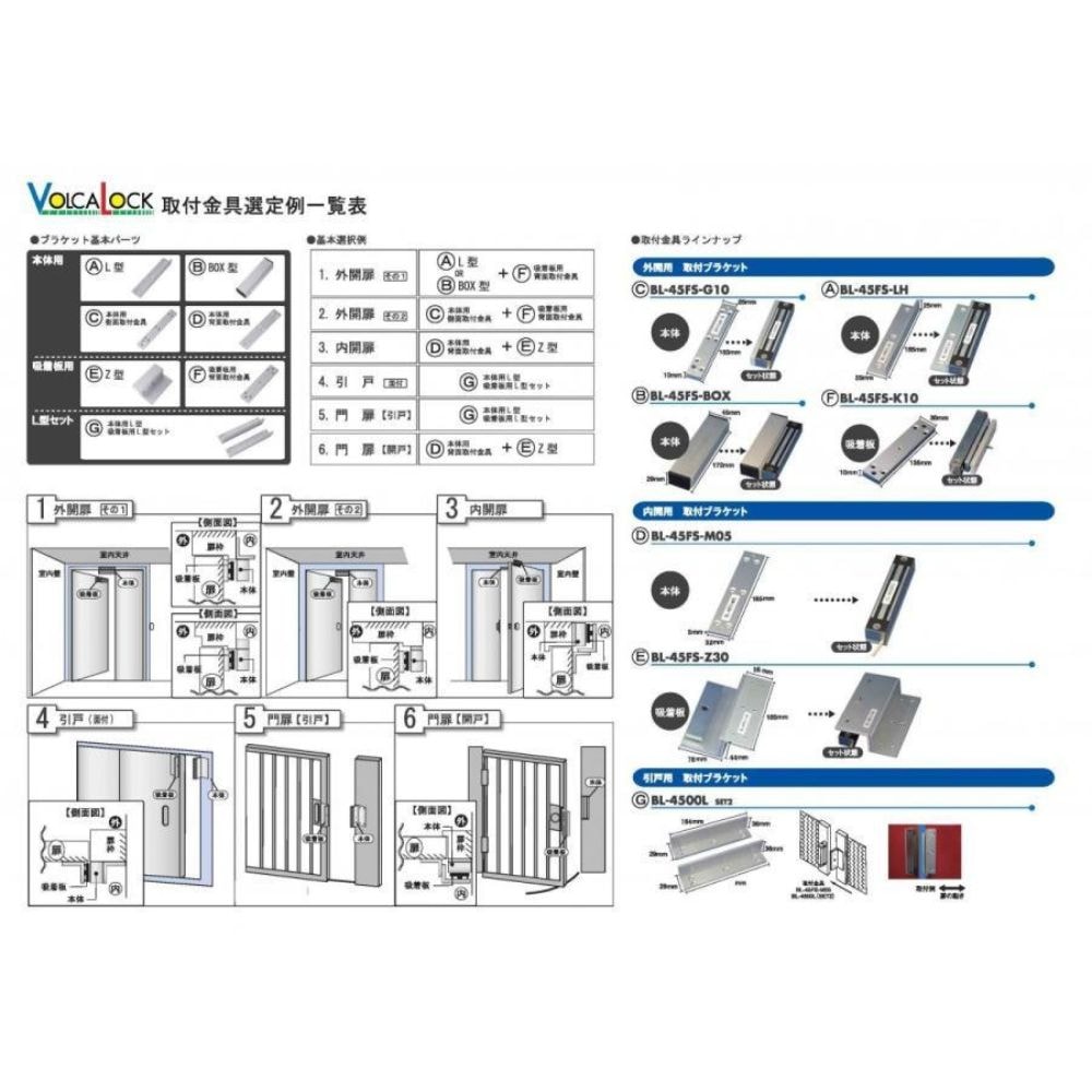 LC-4500DLSS 防水型電磁錠 施錠/閉扉信号内臓　吸着力200kg ロックマンジャパン ※台数値引き対応します！