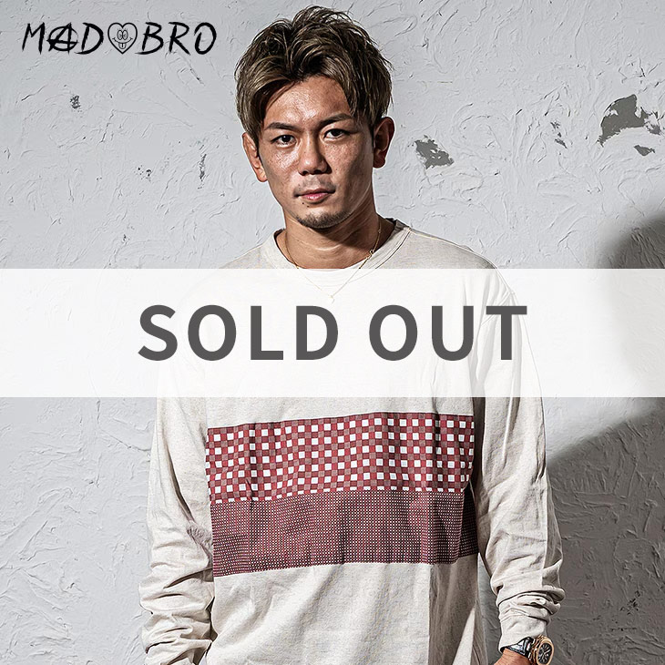 Red Check L/TEE