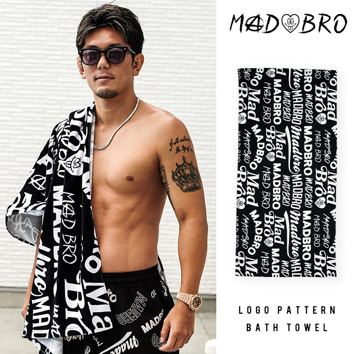 【Logo Maniac】Pattern Bath Towel