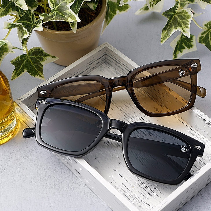 Square Cut Studded Sunglasses