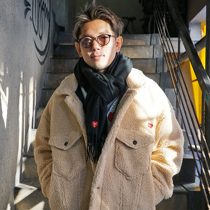 Peroligon embroidery Scarf