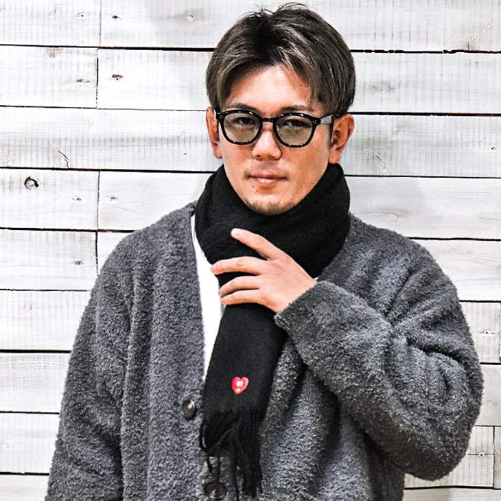 Peroligon embroidery Scarf