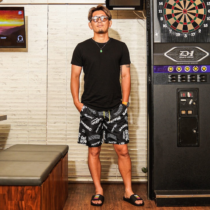 【Logo Maniac】Pattern Swim Shorts