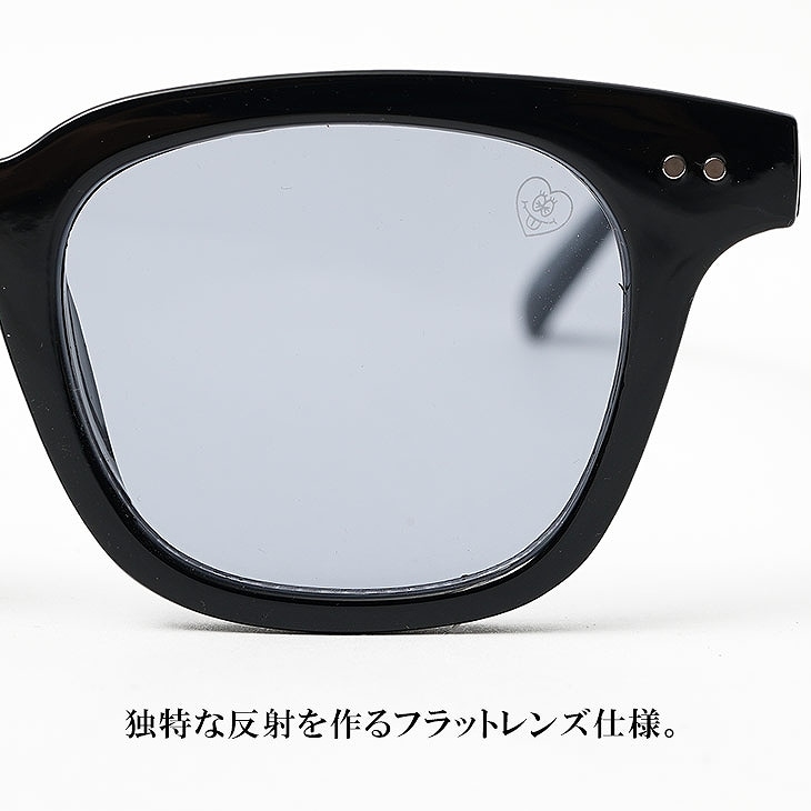 Two Studs Flat Lens Sunglasses