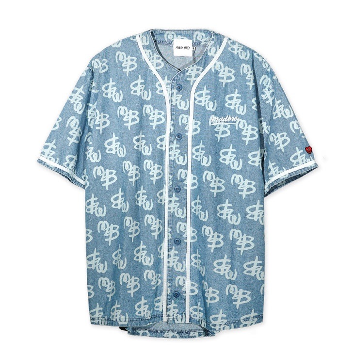 Initial Total Pattern DenimShirts