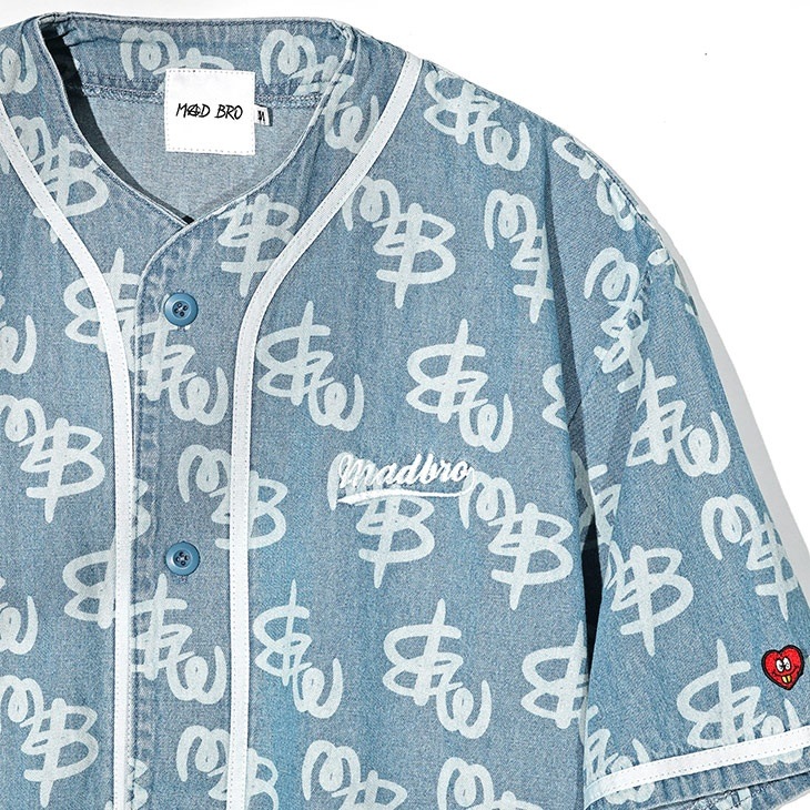 Initial Total Pattern DenimShirts